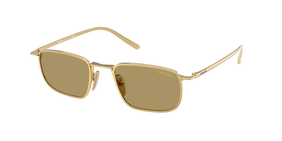 Prada PR D52S 5AK70G Cuadrado Dorado lentes de sol | SmartBuyGlasses US