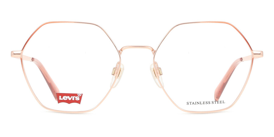 Yk9 Levi's LV 1063 YK9 Geométrico Gradient Burgundy Copper Gold lentes ...